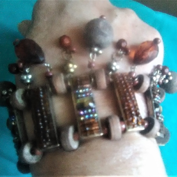 FINAL PRICE!! BEAUTIFUL CUSTOM BRACELET EUC! - Picture 1 of 8